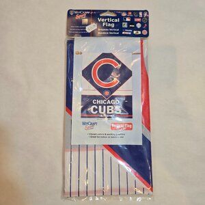 Chicago Cubs MLB Baseball Wincraft Vertical Flag Banner Indoor Outdoor 27" x 37"
